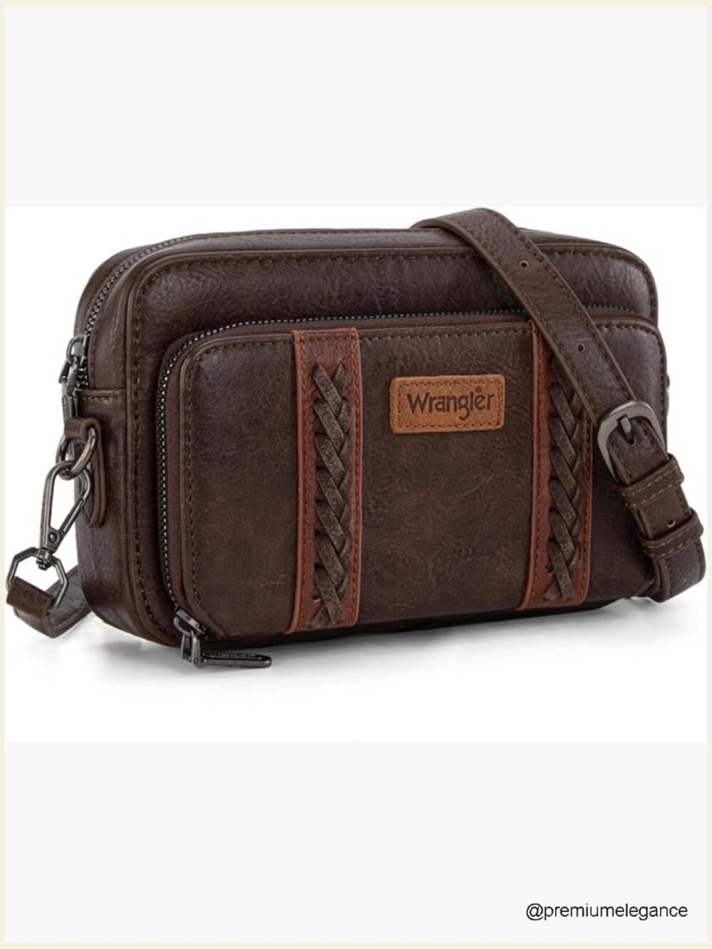 Small Multi Pocket Crossbody Bag with Adjustable Strap